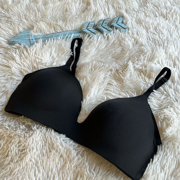 Wacoal Black Padded Bra, No Underwire Bra Size 32D Comfort - Picture 1 of 5
